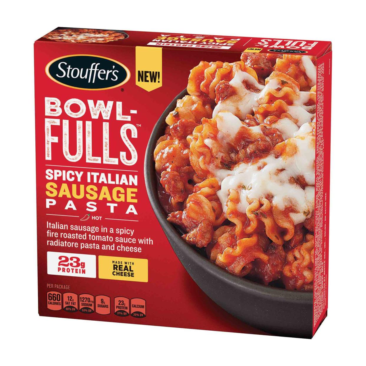 Stouffer's Bowl-FULLS Spicy Italian Sausage Pasta