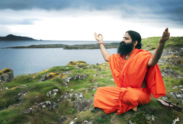 <p>Ram Kisan Yadav, better known as Ramdev, rose to fame teaching yoga and now heads an alternative medicine empire</p> (Getty Images)