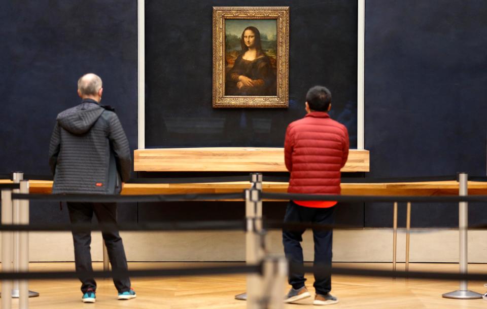 Today, The Louvre welcomed a handful of visitors – its last for the foreseeable future - Getty