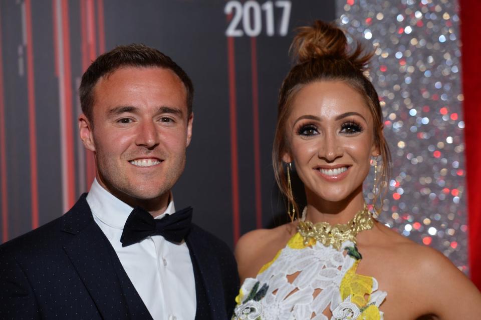 Ex factor: Alan Halsall and Lucy-Jo Hudson (PA)