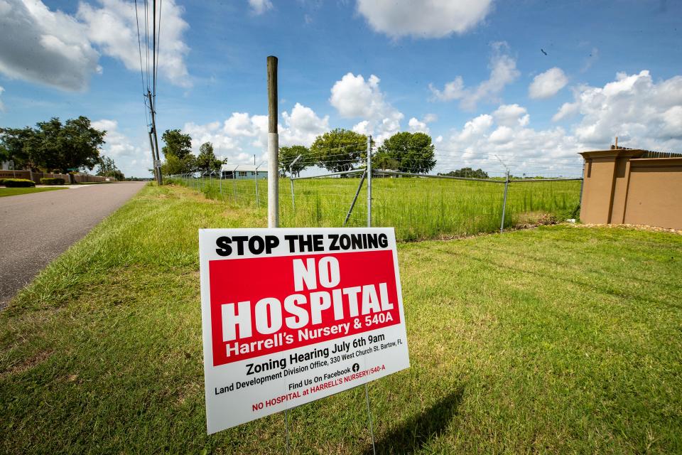 Harrell's Nursery Road residents fought hard against a proposed HCA hospital in the residential area near their subdivisions along County Road 540-A in Lakeland. The project has been withdrawn by the applicant.