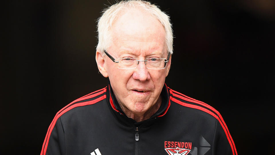 Bruce Reid, pictured here during an Essendon game in 2016. 