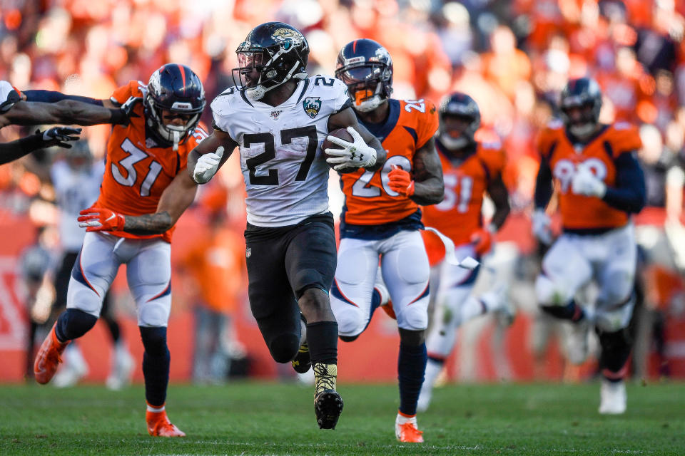 Leonard Fournette's career day raises hopes in Jacksonville that he can live up to his lofty draft status. (Getty)