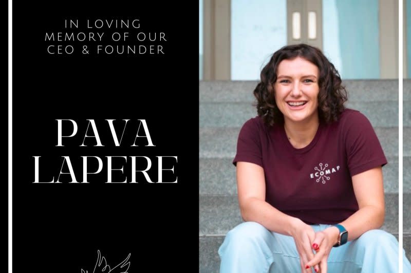 Baltimore police are hunting a suspect believed to have killed rising business star Pava LaPere, the 26-year-old CEO of EcoMap Technologies. Photo courtesy of EcoMap/Twitter