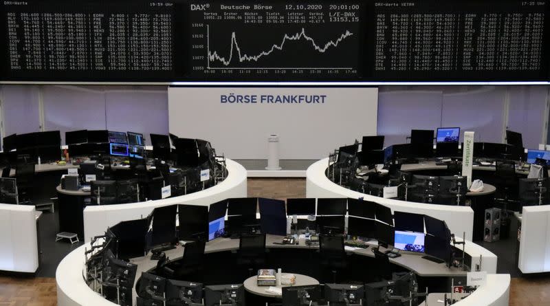 The German share price index DAX graph at the stock exchange in Frankfurt