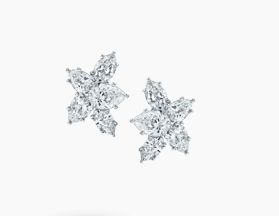 Harry Winston Cluster Large Diamond Earrings. (PHOTO: Harry Winston)