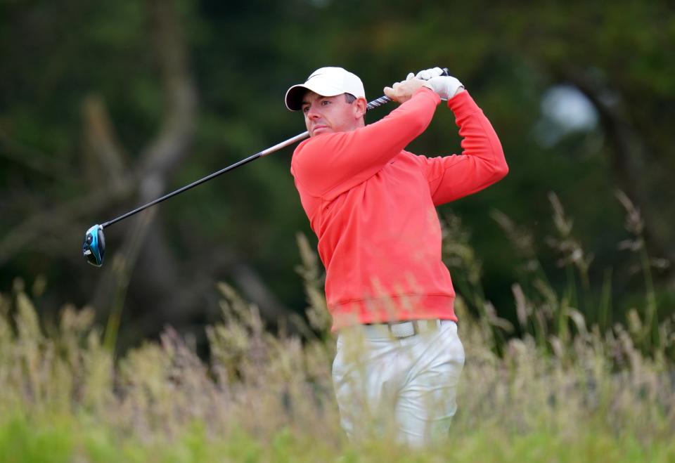 Rory McIlroy in action in Aberdeen (PA Wire)