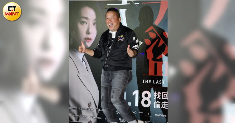 曾志偉特別飛到台灣出席自己監製與主演的電影宣傳活動。（攝影／焦正德）