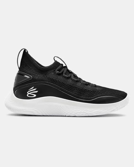 Black and white basketball shoes