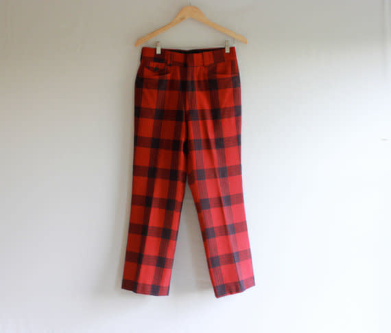 Vintage Plaid Pants