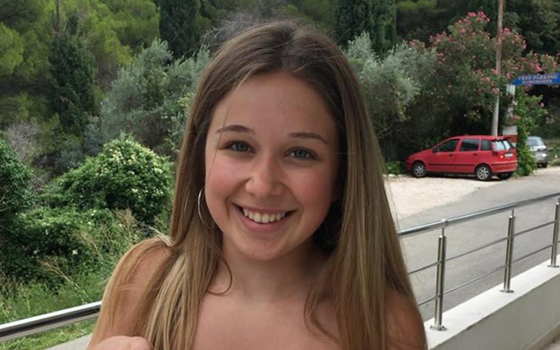 Ellie Gould, 17, who was stabbed to death in the kitchen of her home by Thomas Griffiths - PA