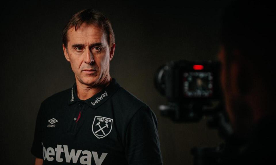 <span>Julen Lopetegui’s aim is to turn <a class="link " href="https://sports.yahoo.com/soccer/teams/west-ham/" data-i13n="sec:content-canvas;subsec:anchor_text;elm:context_link" data-ylk="slk:West Ham;sec:content-canvas;subsec:anchor_text;elm:context_link;itc:0">West Ham</a> into contenders for Champions League qualification.</span><span>Photograph: WHUFC</span>