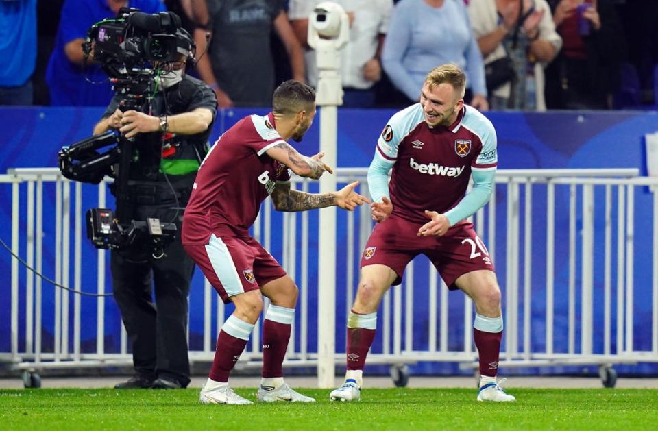 West Ham’s Jarrod Bowen (right) is widely expected to be included (Adam Davy/PA) (PA Wire)