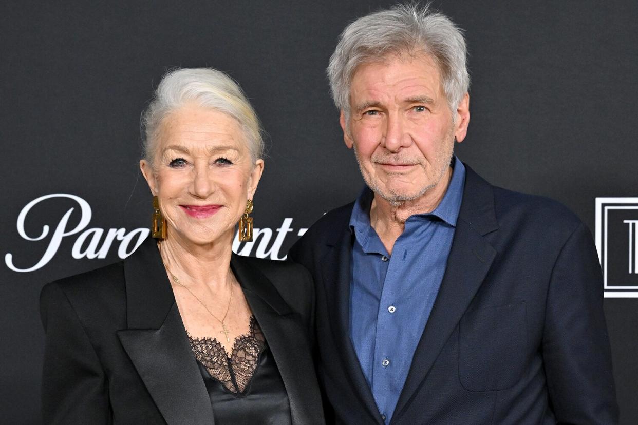 Helen Mirren and Harrison Ford attend the Los Angeles Premiere of Paramount+'s "1923"