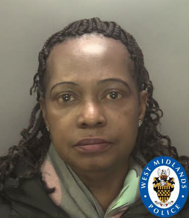 Juliana Oluronbi has been convicted of three counts of aiding and abetting rape. (PA Images/West Midlands Police)