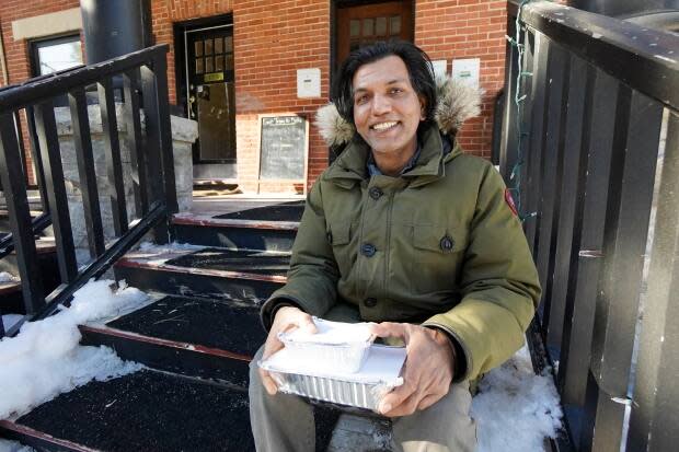 Restaurateur Surinder Singh runs Last Train to Delhi in the Glebe. Singh's restaurant only started offering takeout to survive the pandemic, but he says he plans to keep it going.