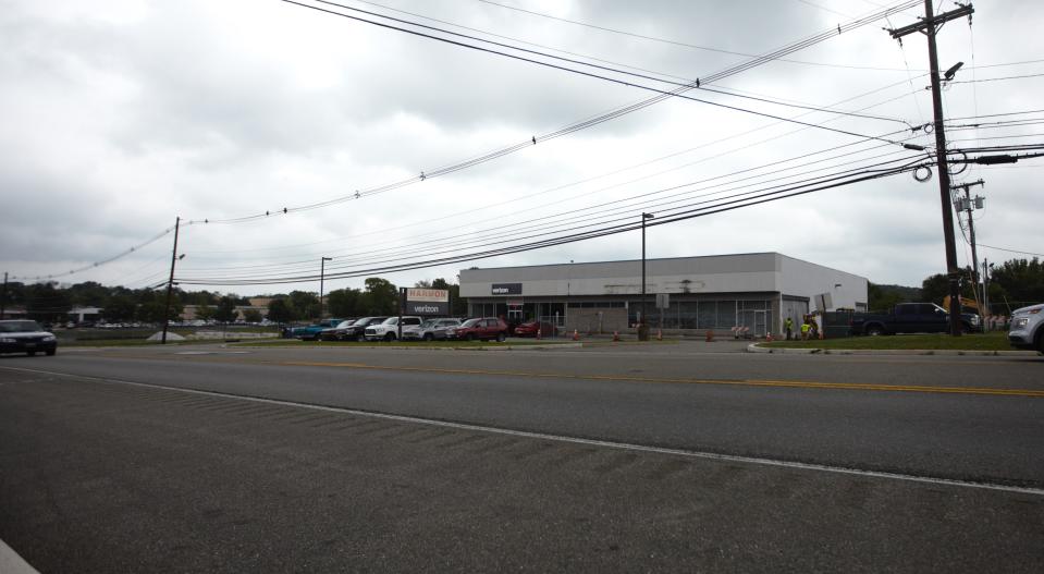 The Hampton Township Planning Board approved plans in June to convert a retail building on Route 206 north into a mixed use space for a restaurant, retail and professional office use. The building is seen on July 24, 2024 as construction gets underway.