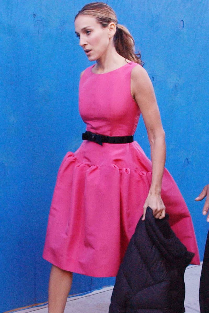 Carrie’s pink dress