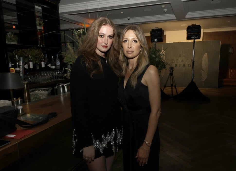 Ray Liotta's daughter and fiancée attend the black bird premiere 