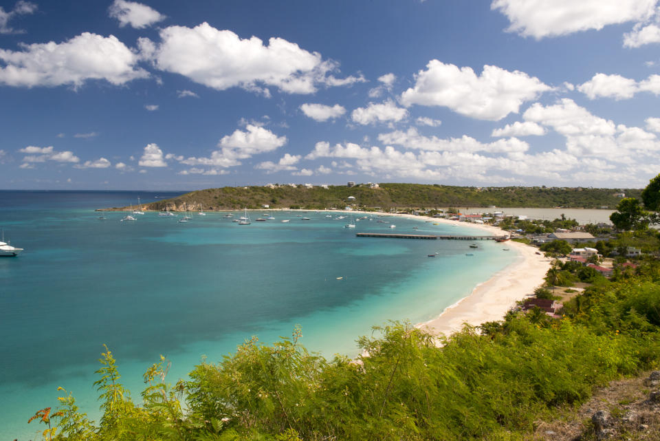 Imagen general de una playa de Anguilla, en el Caribe. Foto: Getty Images. 