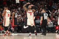 NBA: Miami Heat at Portland Trail Blazers