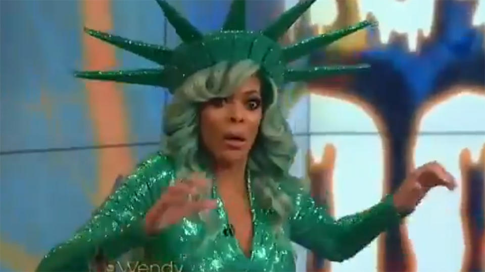 Wendy Williams fainted on live television and continued with the show in 2017. - Credit: Twitter