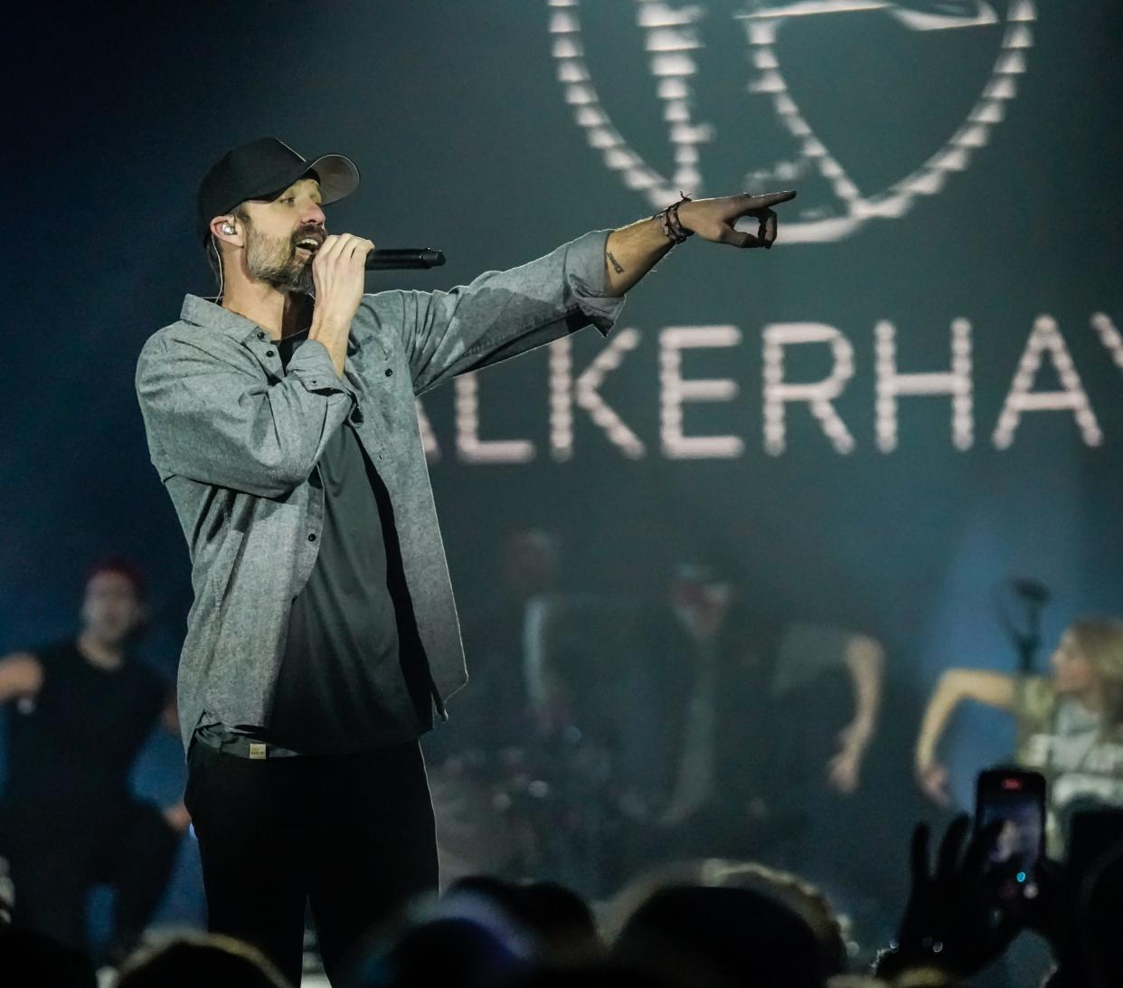 Pop country star Walker Hayes performs on Saturday, Feb. 17, 2024, during the NBA All Star Weekend at The Indiana Convention Center in Indianapolis.