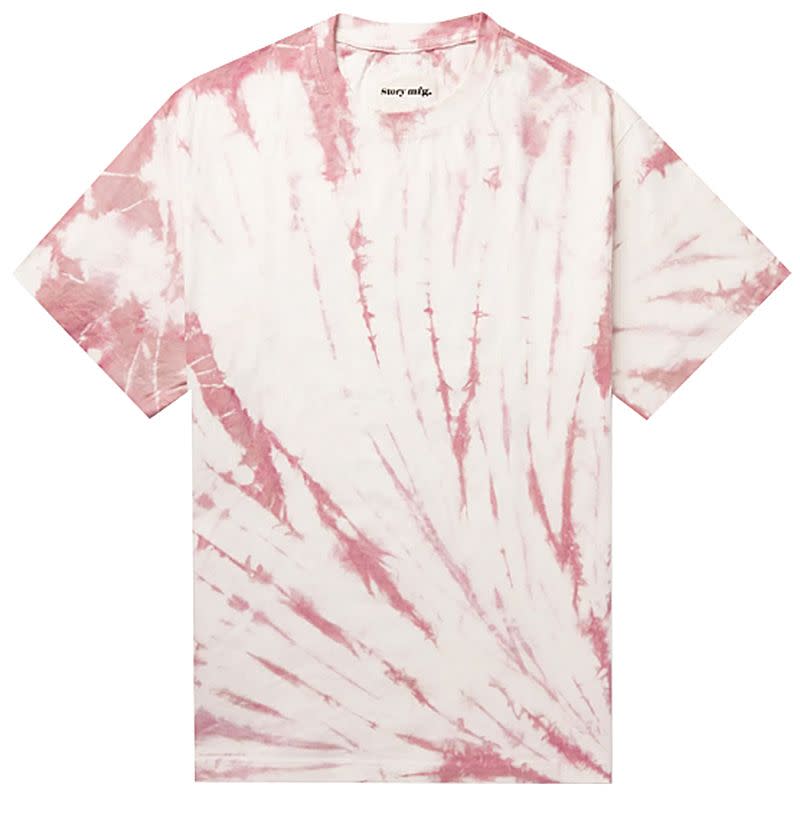 Grateful Printed Tie-Dyed T-Shirt