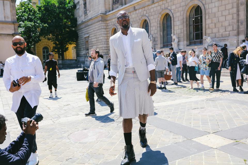 Serge Ibaka in Thom Browne