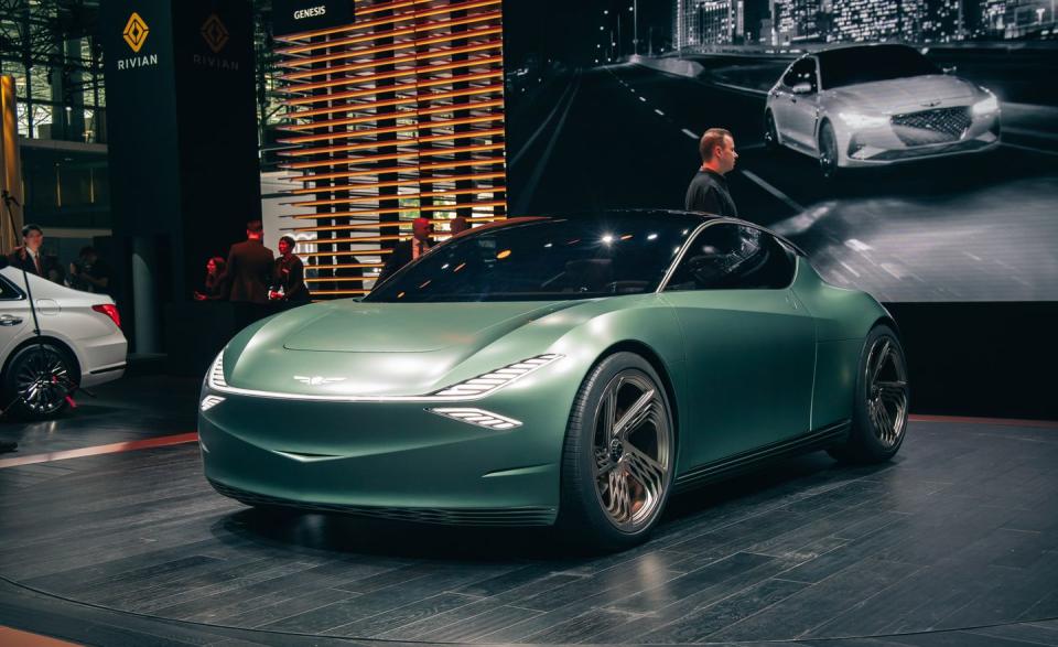 <p>Even though we're not sure there's a place in the luxury-car space for something like <a href="https://www.caranddriver.com/news/a27153577/genesis-mint-concept-photos-info/" rel="nofollow noopener" target="_blank" data-ylk="slk:the Genesis Mint concept;elm:context_link;itc:0;sec:content-canvas" class="link ">the Genesis Mint concept</a>, the good news is that the show car is rather small. So maybe there is room for it after all. We kid, but the Mint carries an unusual appeal that we sincerely hope Genesis can translate to a production vehicle.</p>