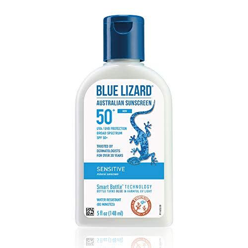 BLUE LIZARD Sensitive Mineral Sunscreen with SPF 50+