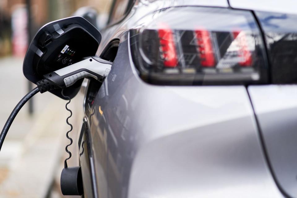 The automotive industry issued renewed pleas for electric car purchase incentives after new figures show a decline in the vehicles’ market share (John Walton/PA) (PA Wire)