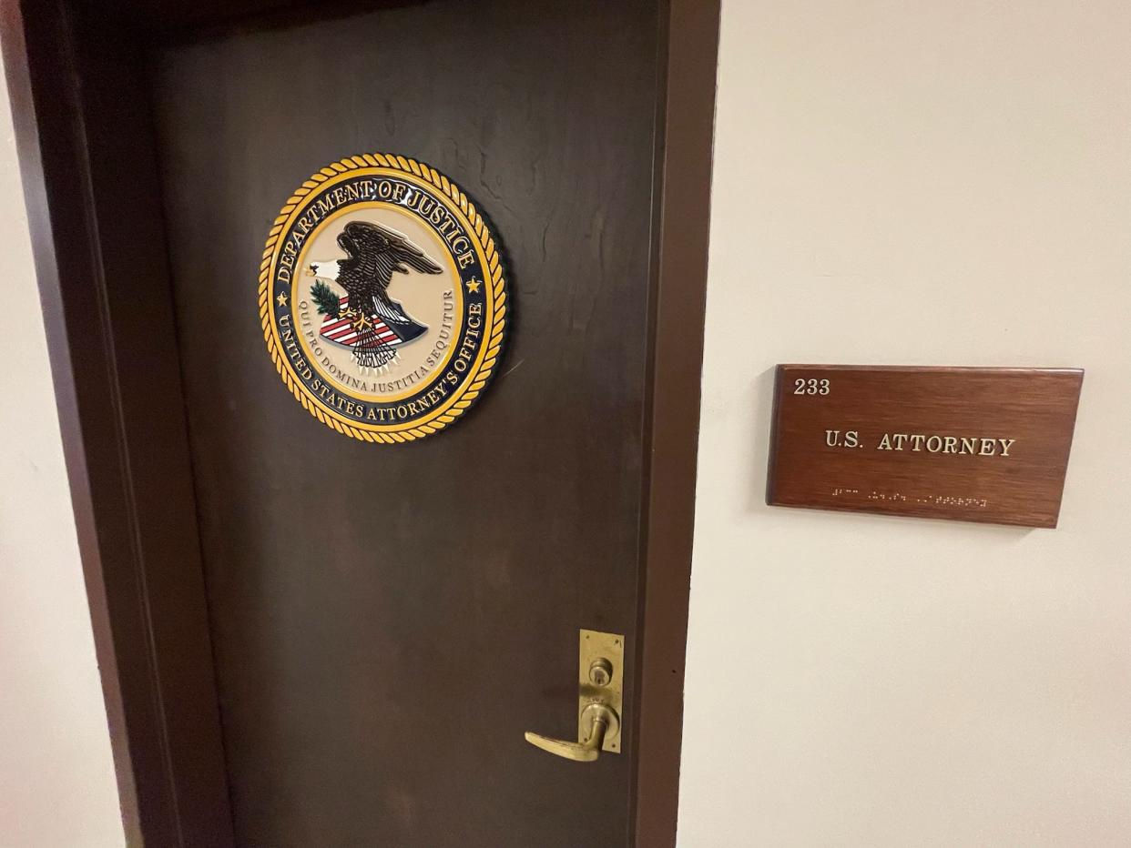 Pictured is an attorney's office at the United States District Court's Western District Court in Asheville.