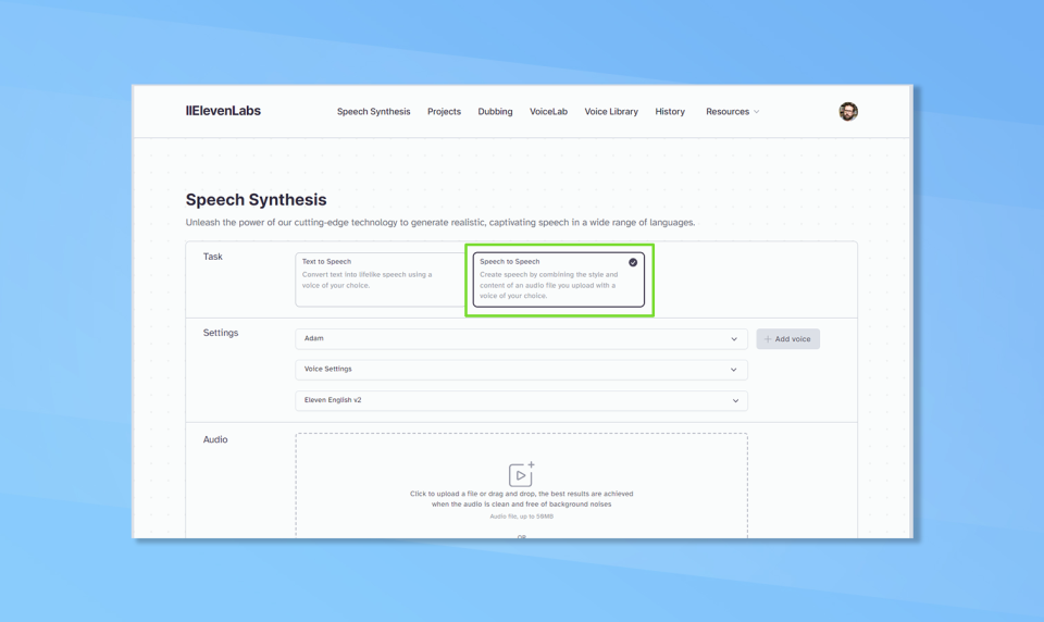 ElevenLabs lets you clone a voice