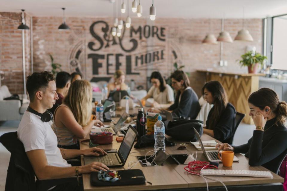 People co-working at the Selina Baños property in Ecuador in 2022. Photo by AliaY Photography. Source: Selina.