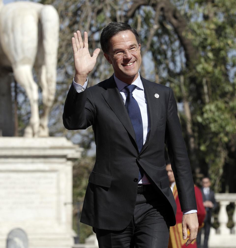 <p>No. 15: Mark Rutte, Prime Minister of The Netherlands<br>Salary: $195,601 (180,000 euros)<br>(AP) </p>