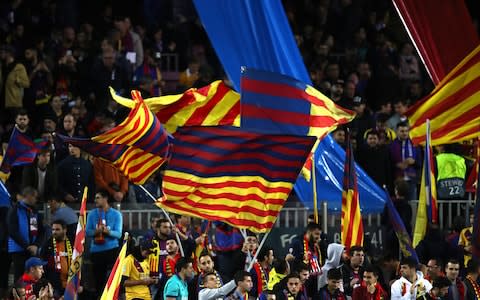 Barca flags - Credit: Maja Hitij/Bongarts/Getty Images