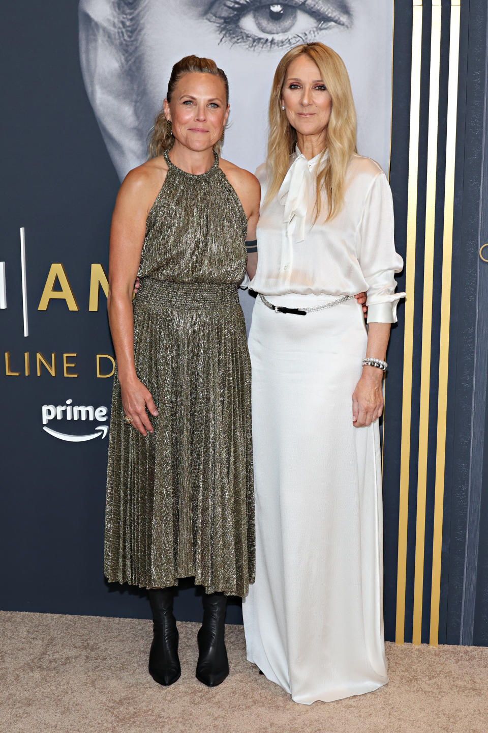 Céline Dion and Irene Taylor attend the "I Am: Celine Dion" New York special screening