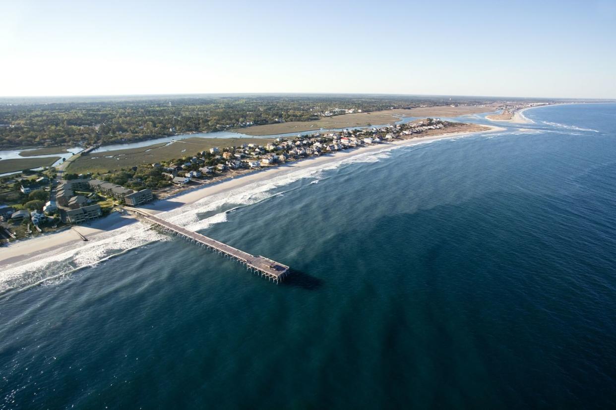 aerial view of pawleys island, south carolina