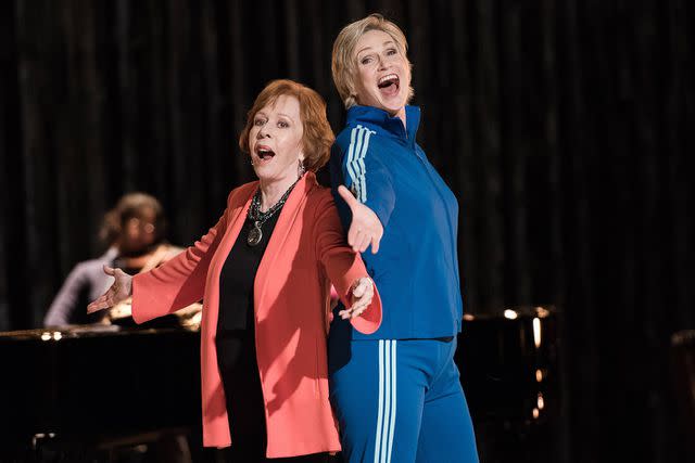 FOX Image Collection via Getty Images Carol Burnett and Jane Lynch in 'Glee'