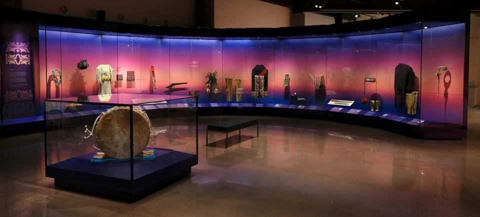 The exhibit "WINIKO: Life of an Object" is on view on the mezzanine of the First Americans Museum Tuesday, August 31, 2021.