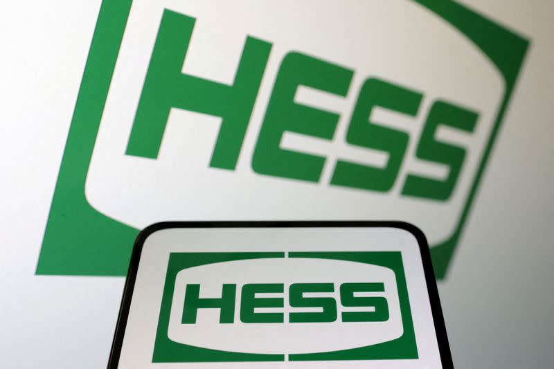 FILE PHOTO: Illustration shows Hess logo