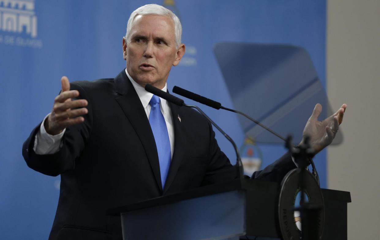 US Vice President Mike Pence: AP