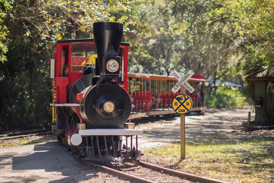 The Jacksonville Zoo and Gardens train shows visitors around the entire grounds with several stops along the way. CSX Corp. is donating $1 million toward a new train station there.