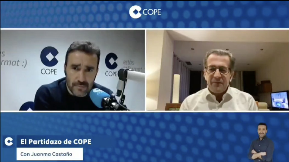 Entrevista de Juanma Castaño a Toni Freixa en El Partidazo de Cope.