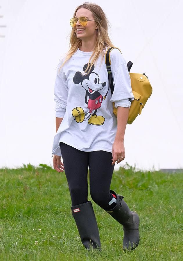 Margot got good use out of her gumboots! Source: Getty