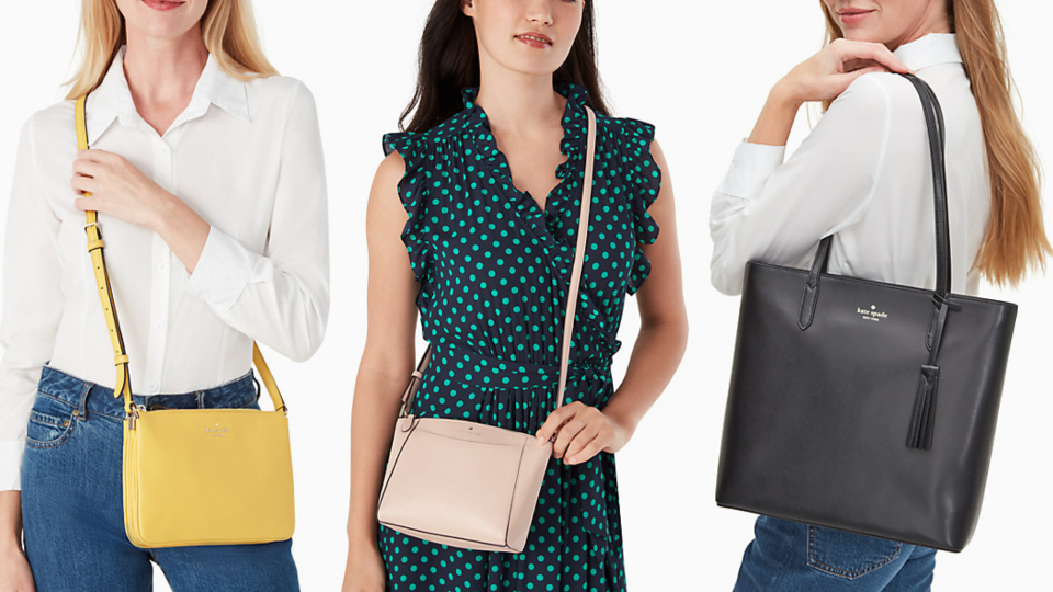 Stylish options like the Jana tote, the Monica crossbody and the Leila Triple Gusset crossbody are all on sale right now at the Kate Spade Surprise sale.