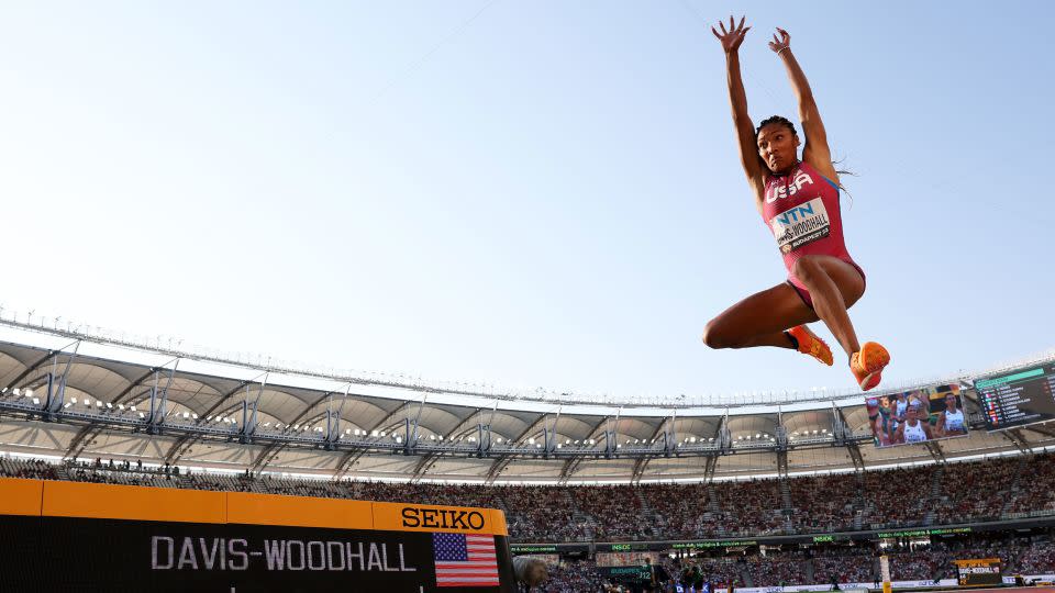 Davis-Woodhall competes at last year's world championships in Budapest, Hungary. - Michael Steele/Getty Images