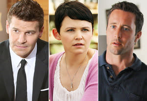 David Boreanaz, Ginnifer Goodwin, Alex O'Loughlin | Photo Credits: Adam Taylor/FOX, Jack Rowand/ABC, Norman Shapiro/CBS