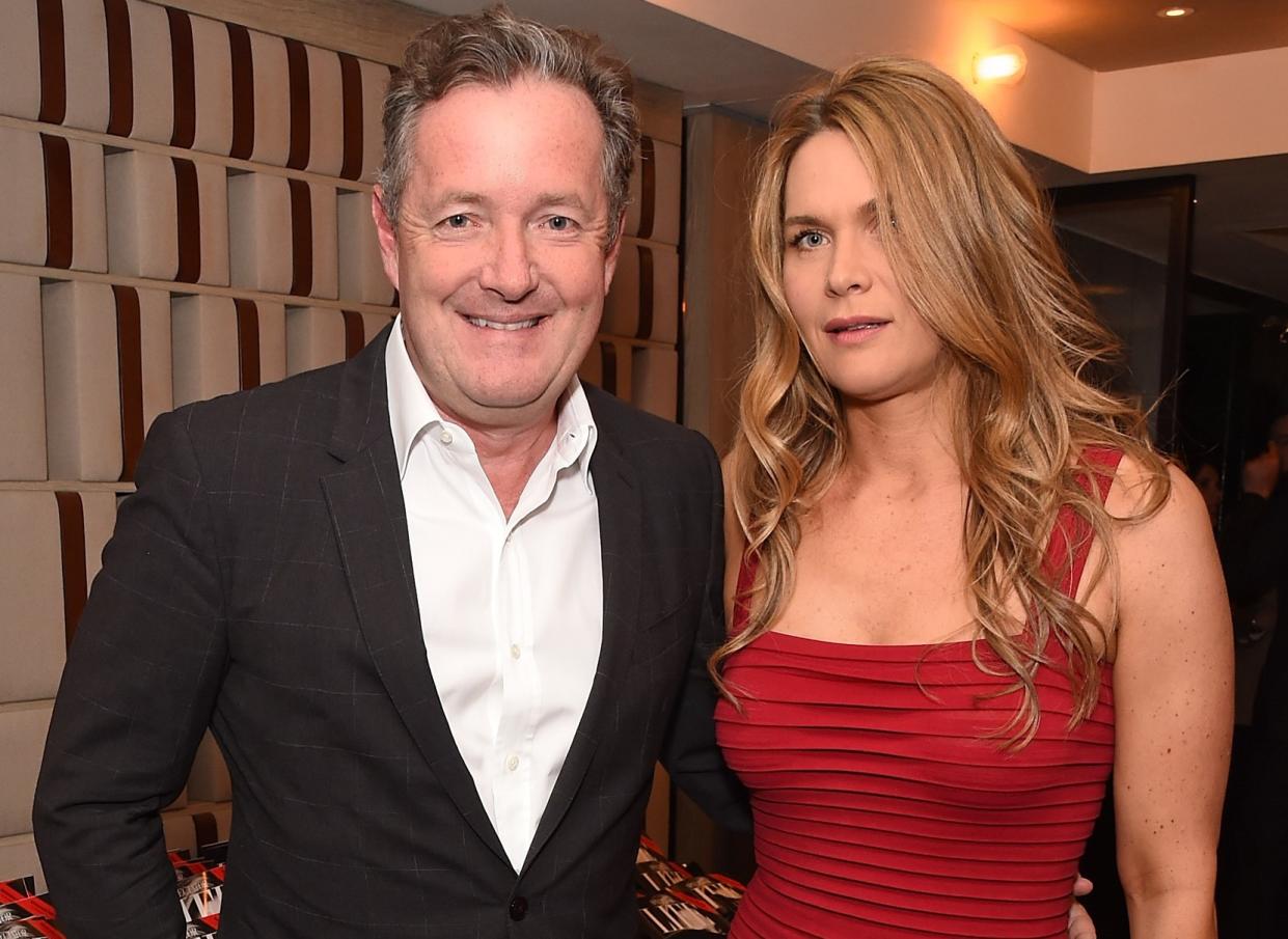 Piers Morgan and his wife Celia Walden. (Getty Images)